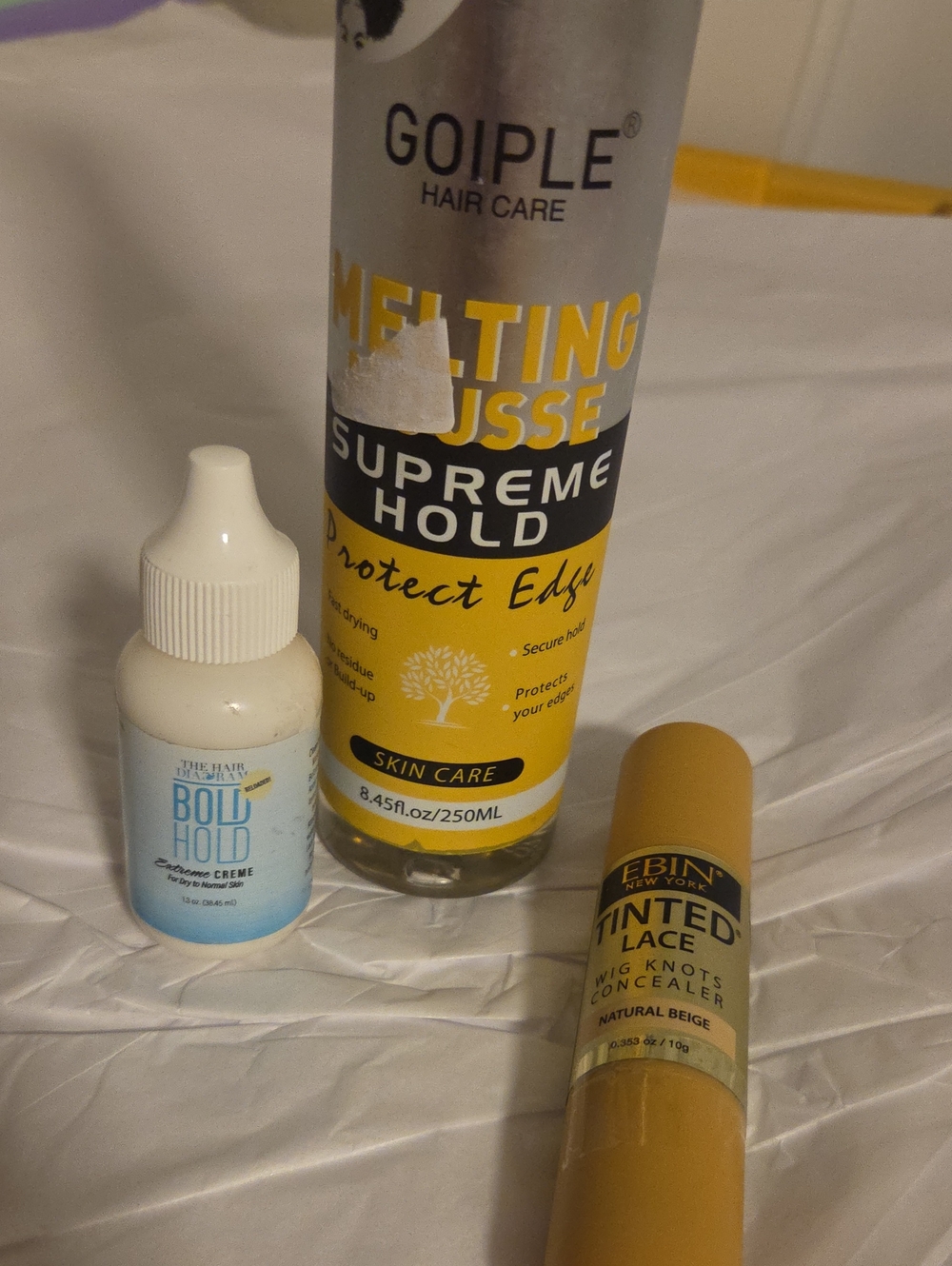 Melting Mousse Supreme Hold For Edges+BH Extreme CREME+Ebin Tinted Lace Trio